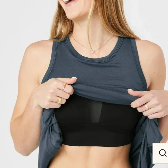 SHEBIRD Women's The Freedom Racerback Bra Tank Top Blue Size 4 (M) - Picture 2 of 9